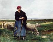 unknow artist Sheepherder and Sheep 199 USA oil painting artist